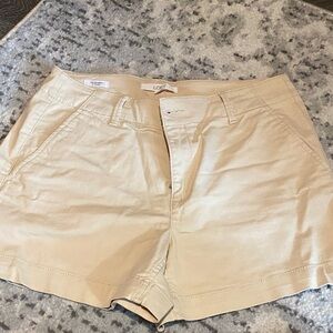 LOFT Beige/Tan Women's Casual Cotton Shorts